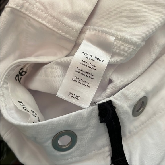 Rag & Bone Kaye Chino in White - Picture 15 of 15